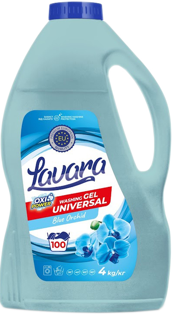 LAVARA Засіб рідкий для прання універсальний Blue Orchid 4 кг